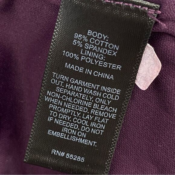 Express Geometric Diamond Print Sequin Bodycon Mini Skirt Purple Black XS - Picture 7 of 8